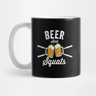 Beer & Squats  - Funny Gym Design Mug